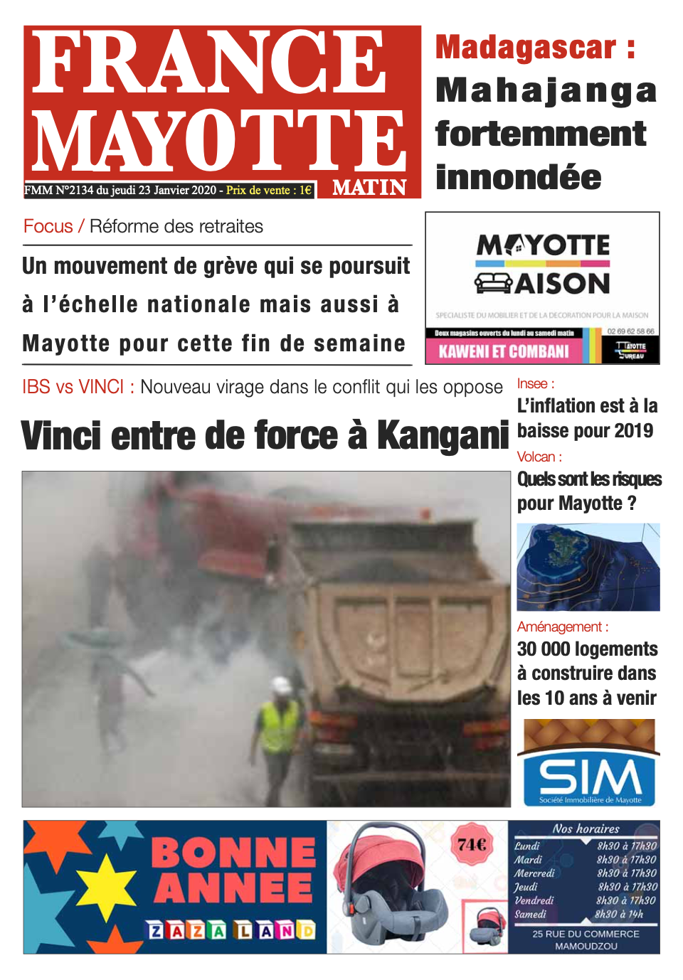 France Mayotte Jeudi 23 janvier 2020