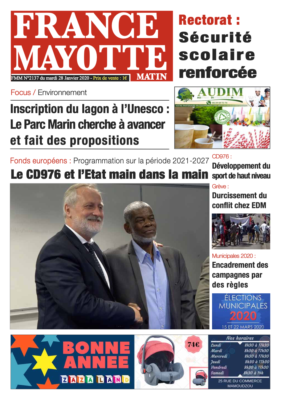 France Mayotte Mardi 28 janvier 2020