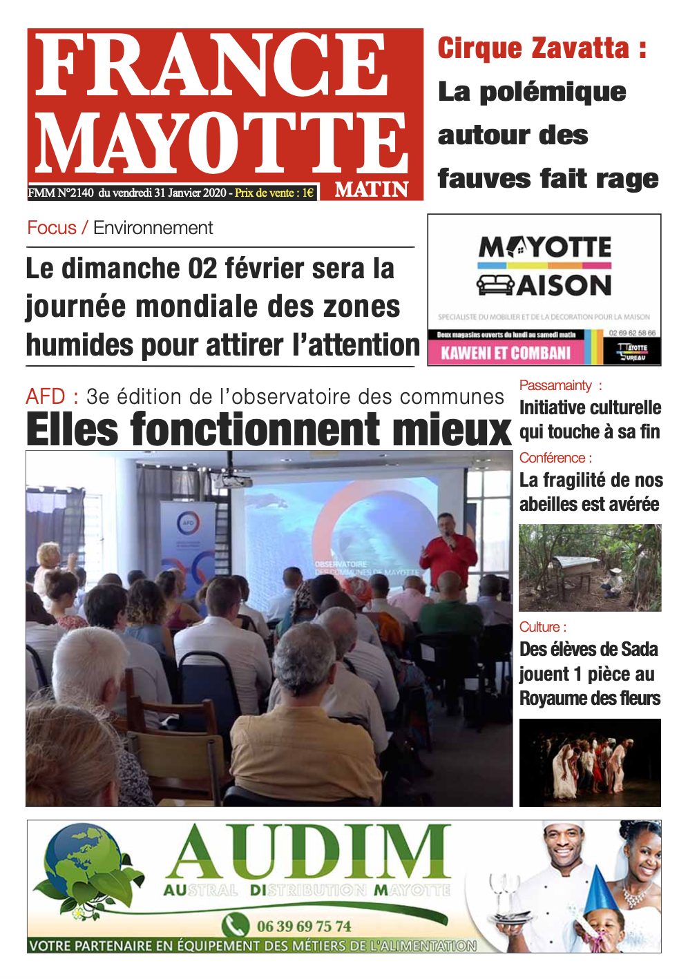 France Mayotte Vendredi 31 janvier 2020