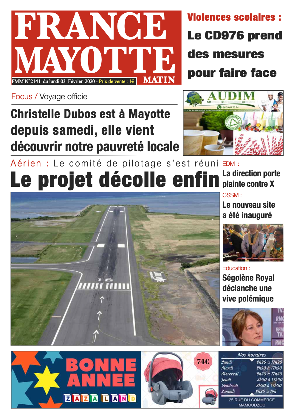 France Mayotte Lundi 3 février 2020