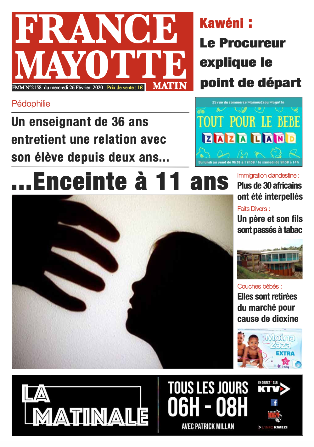 France Mayotte Mercredi 26 février 2020