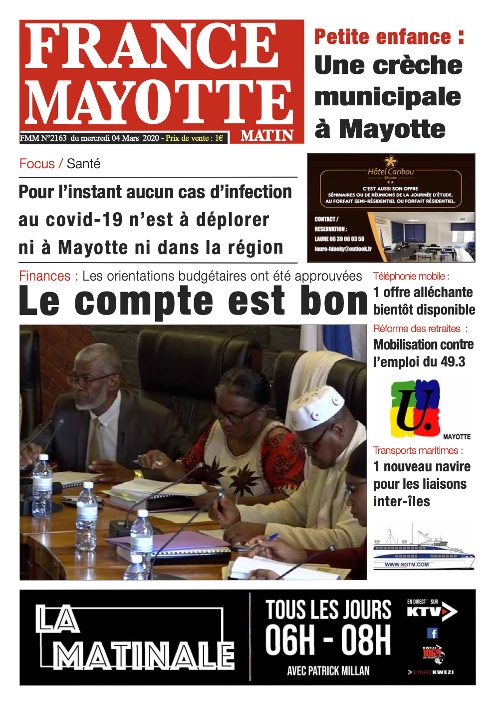 France Mayotte Mercredi 4 mars 2020