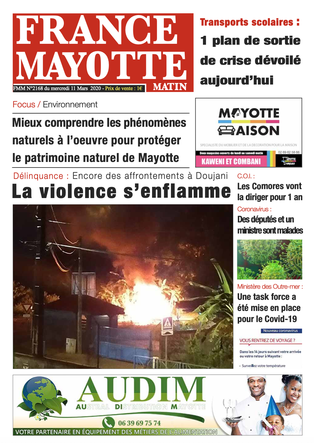 France Mayotte Mercredi 11 mars 2020