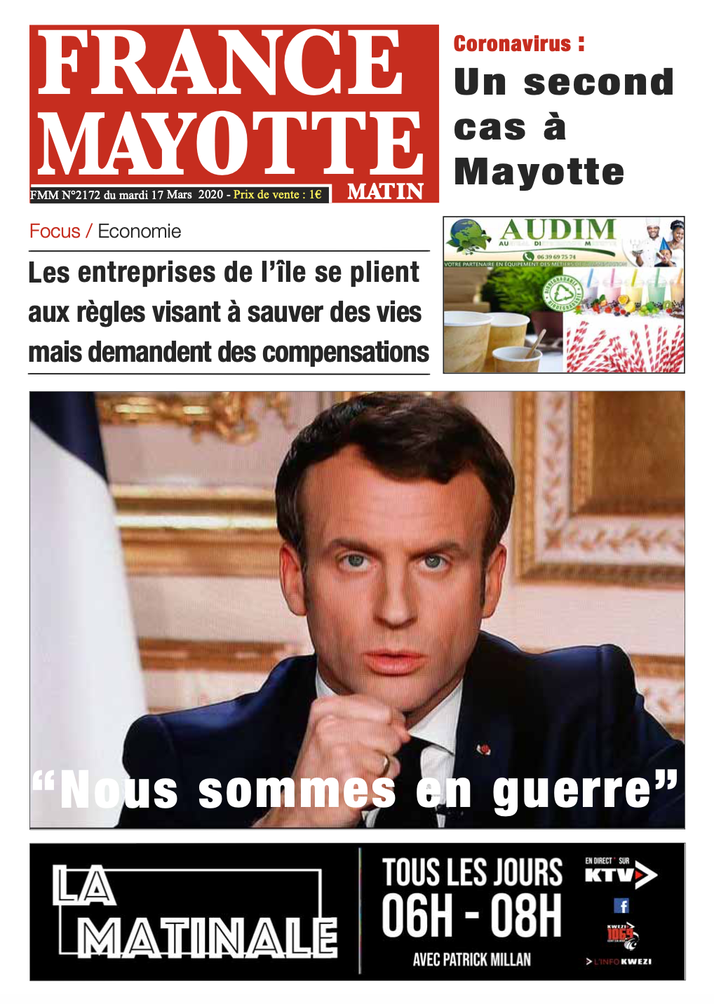 France Mayotte Mardi 17 mars 2020