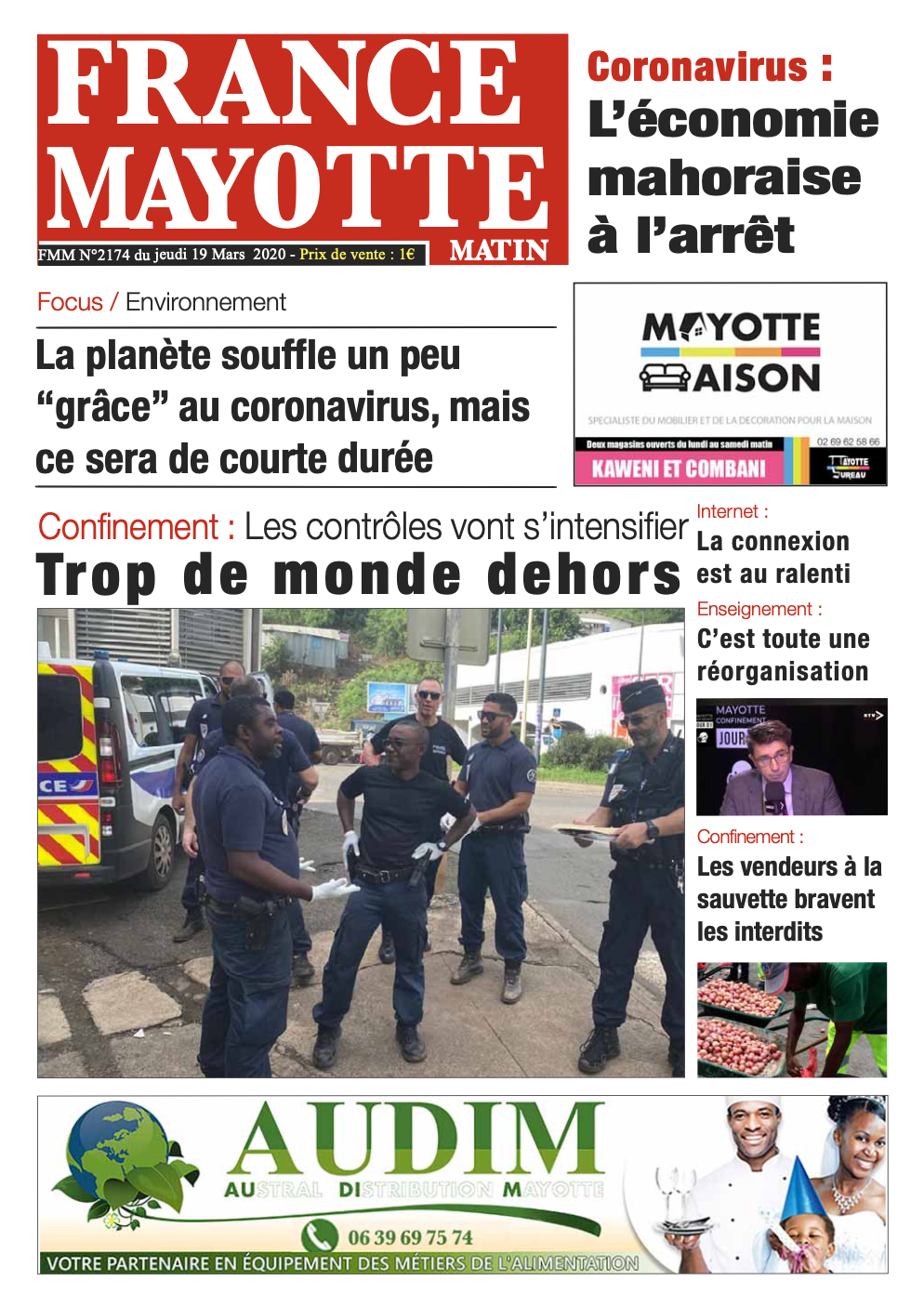 France Mayotte Jeudi 19 mars 2020
