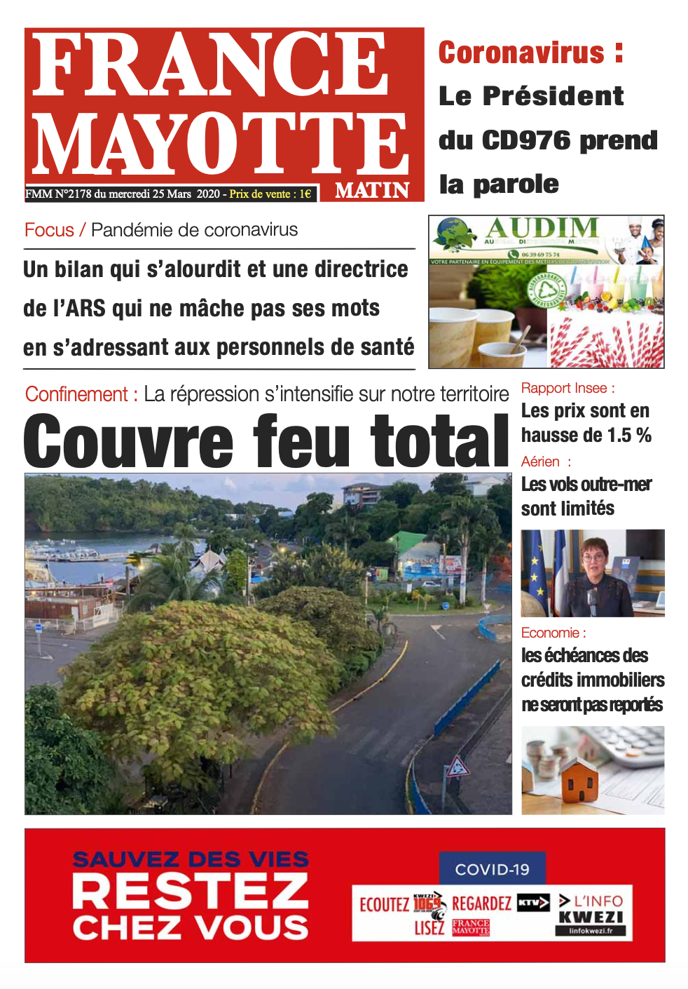 France Mayotte Mercredi 25 mars 2020