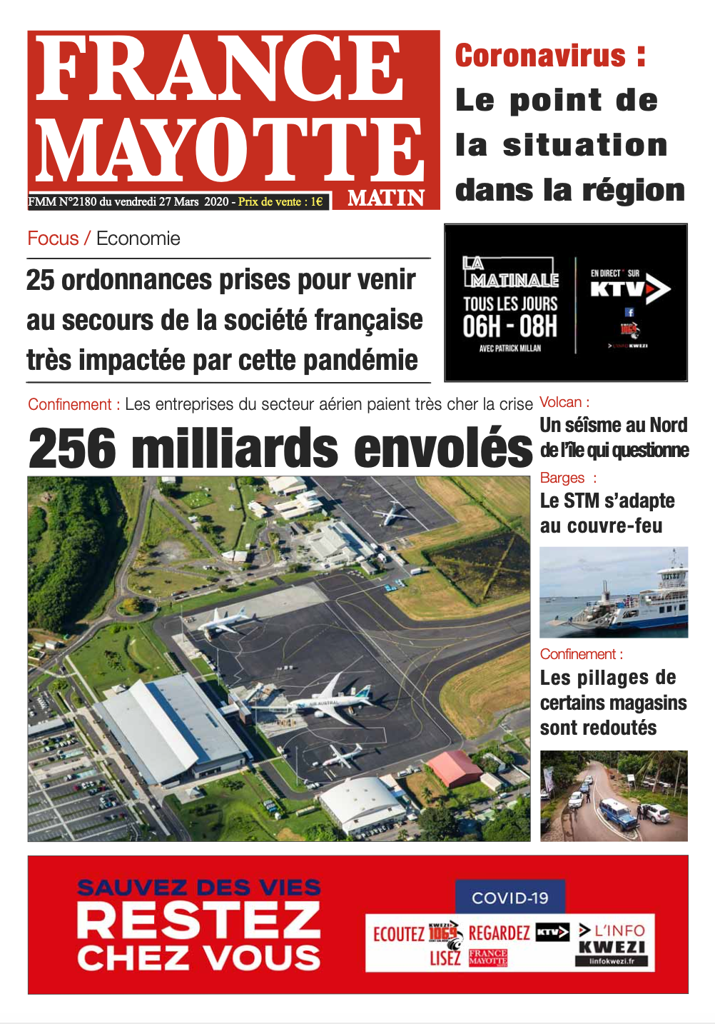France Mayotte Vendredi 27 mars 2020