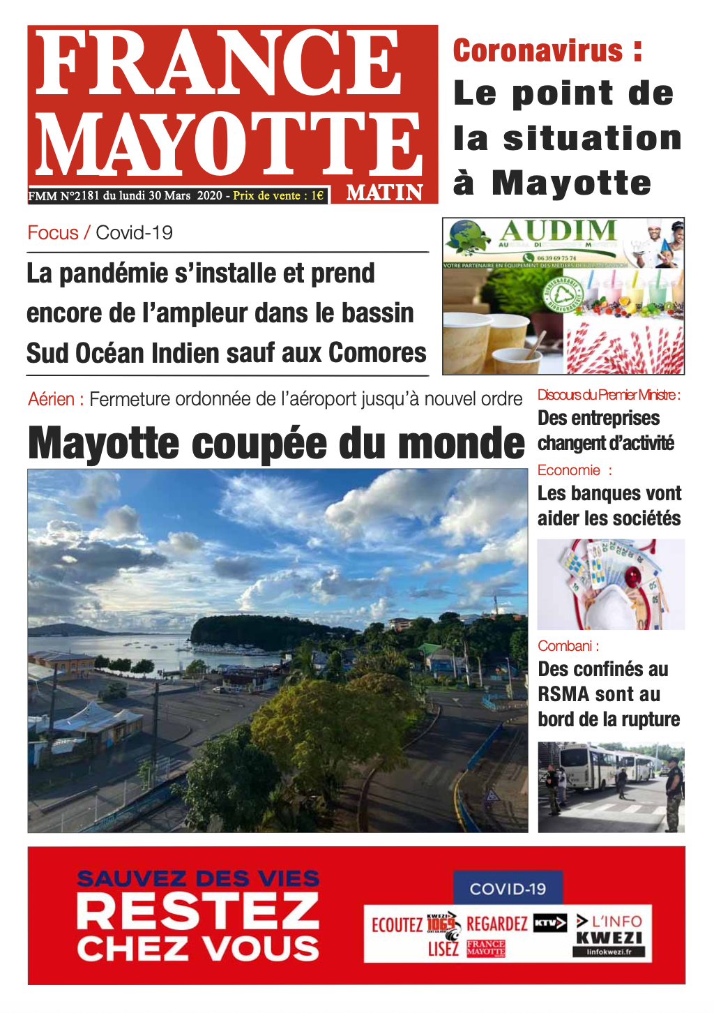 France Mayotte Lundi 30 mars 2020