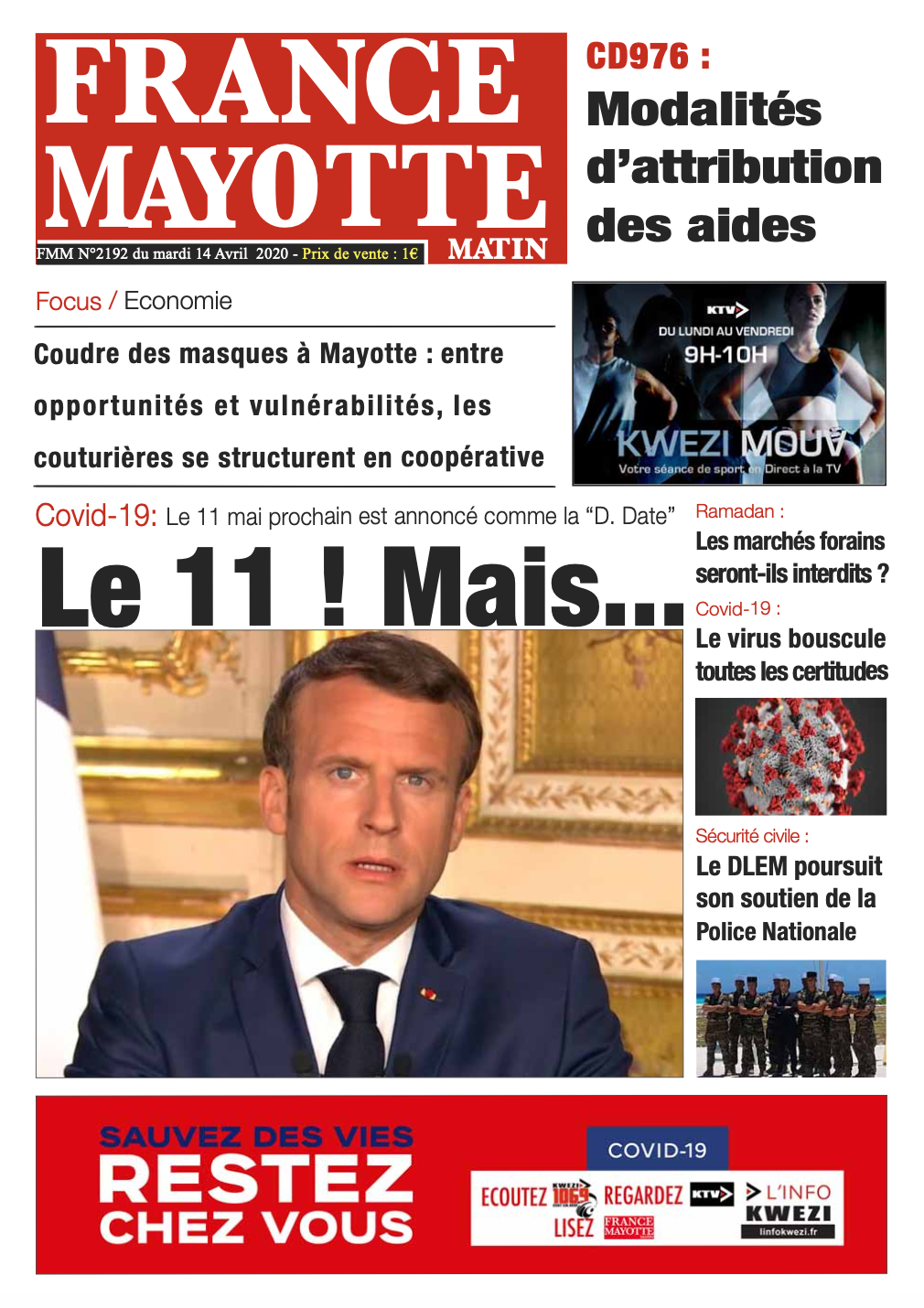France Mayotte Mardi 14 avril 2020