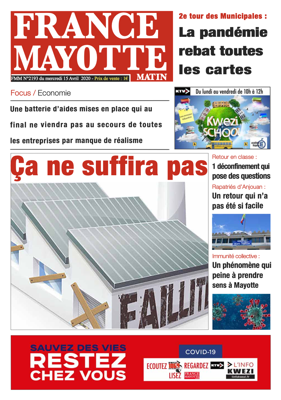 France Mayotte Mercredi 15 avril 2020