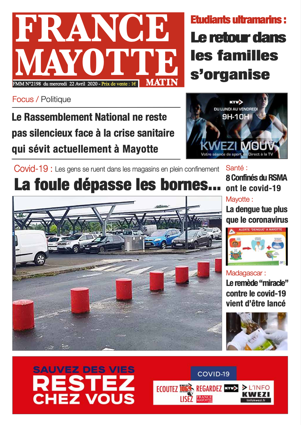 France Mayotte Mercredi 22 avril 2020