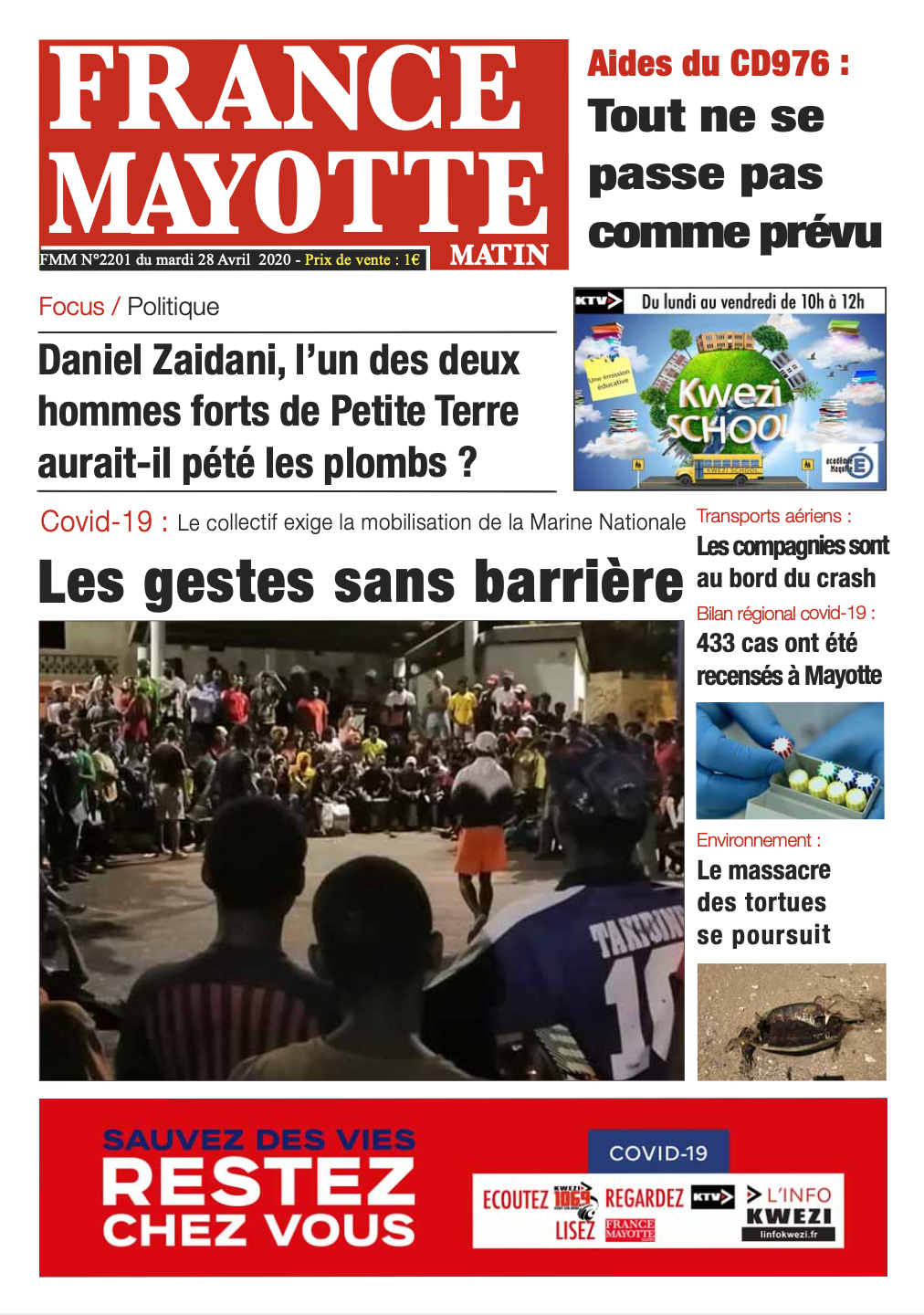 France Mayotte Mardi 28 avril 2020