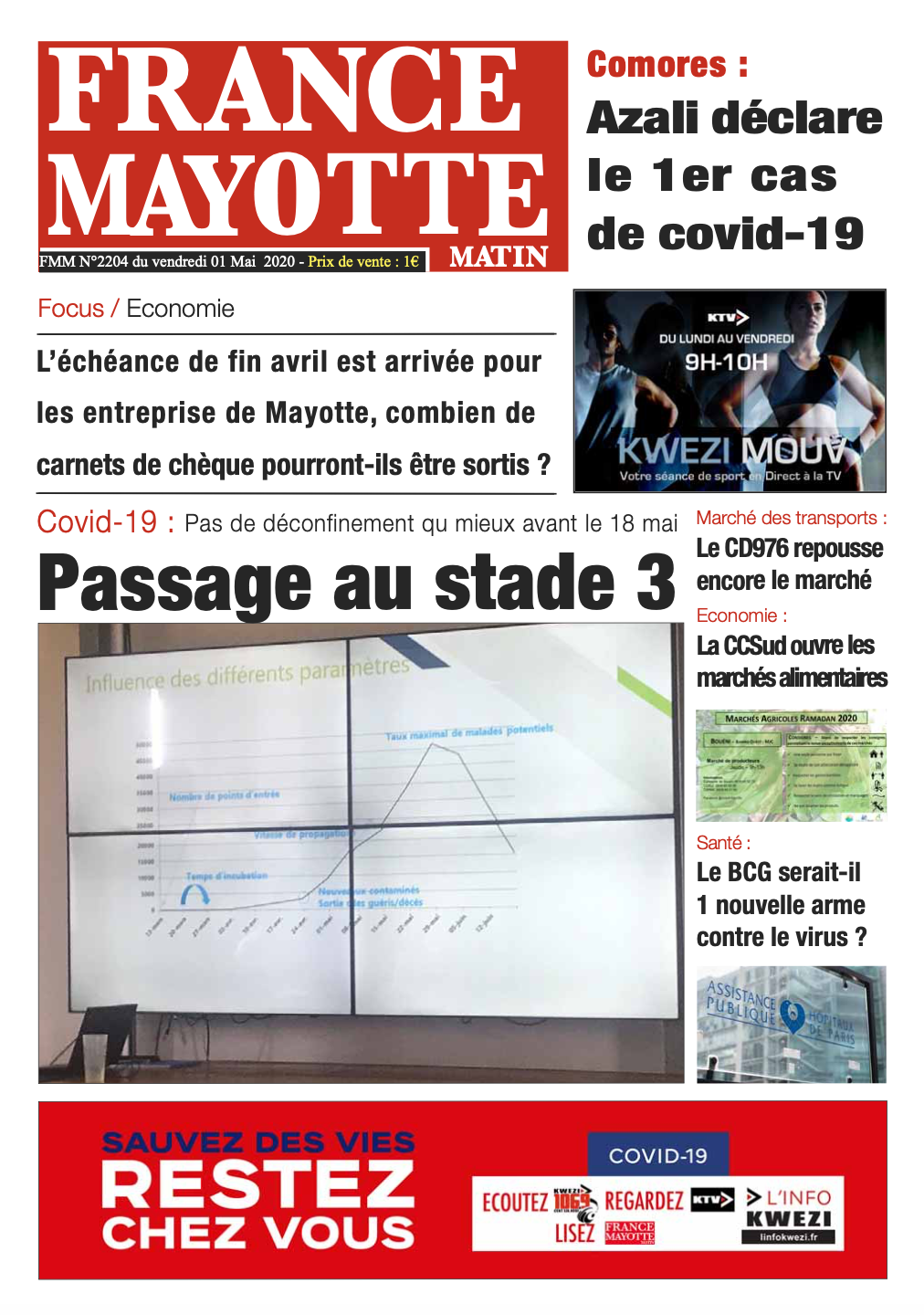 France Mayotte Vendredi 1er mai 2020
