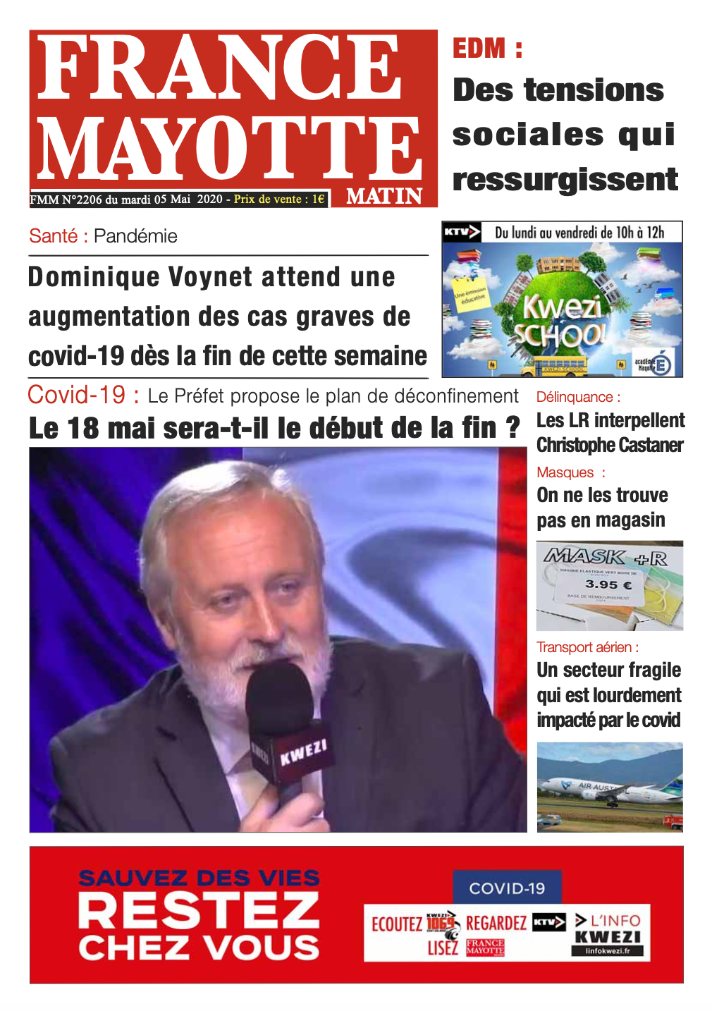 France Mayotte Mardi 5 mai 2020