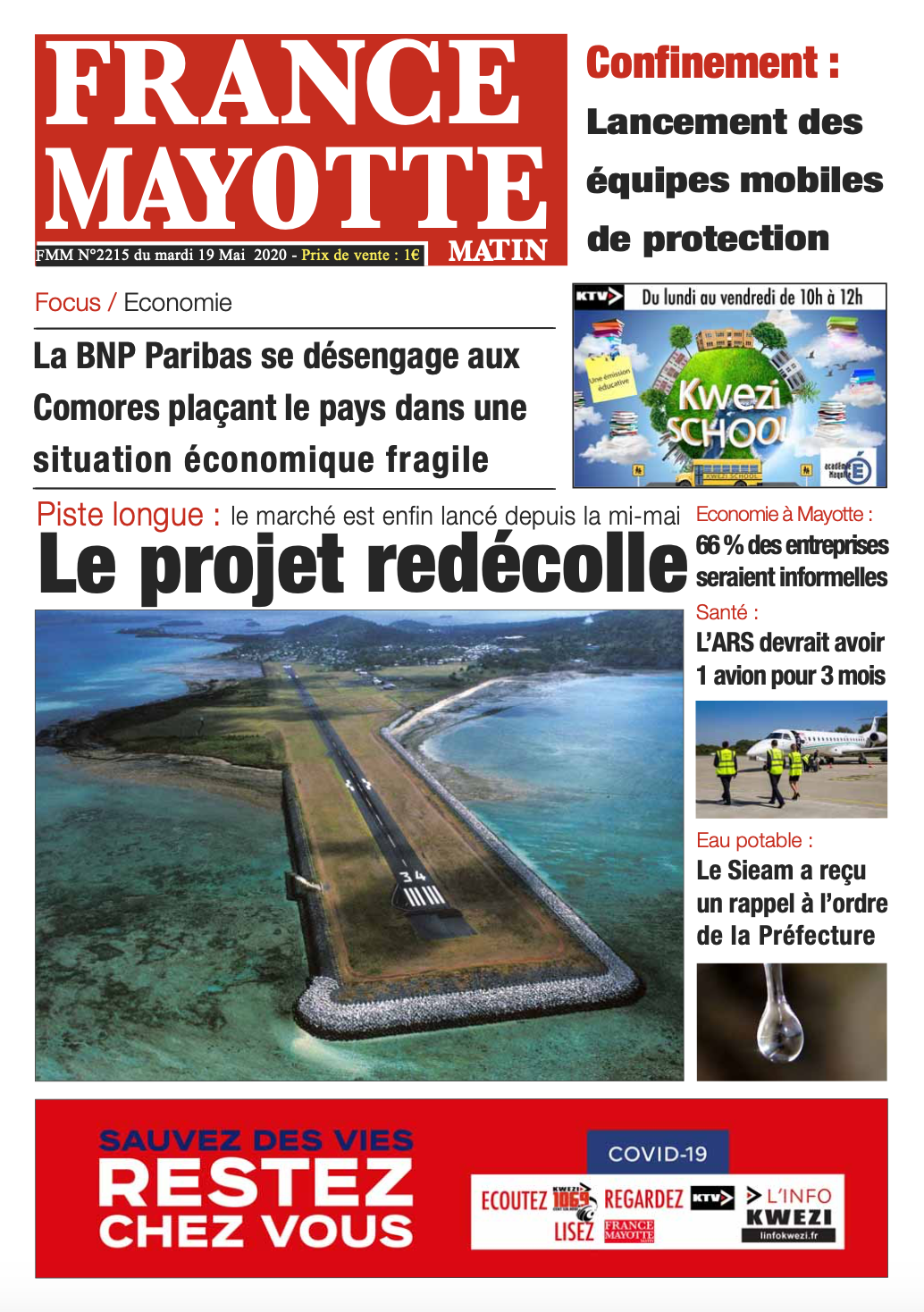France Mayotte Mardi 19 mai 2020