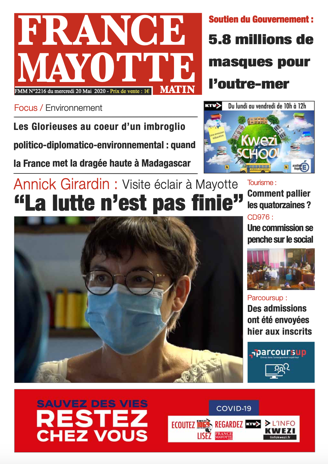France Mayotte Mercredi 20 mai 2020