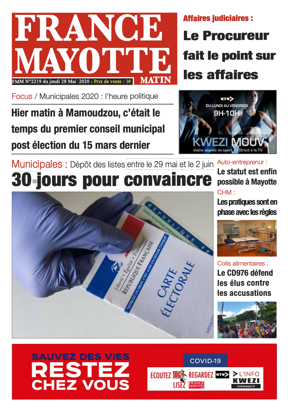 France Mayotte Jeudi 28 mai 2020