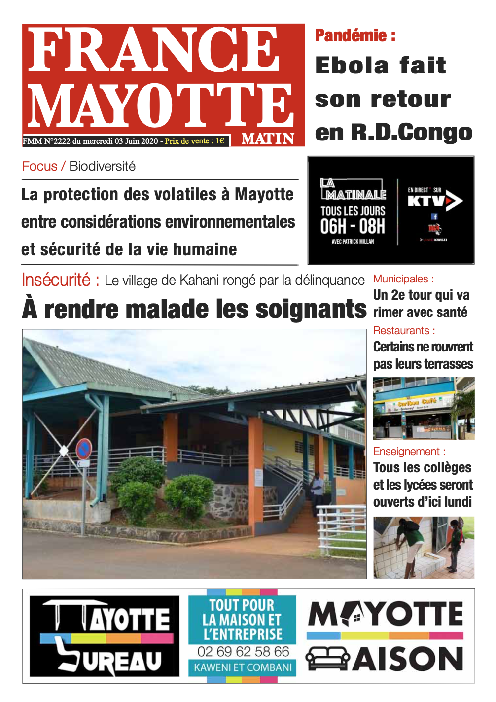 France Mayotte Mercredi 3 juin 2020