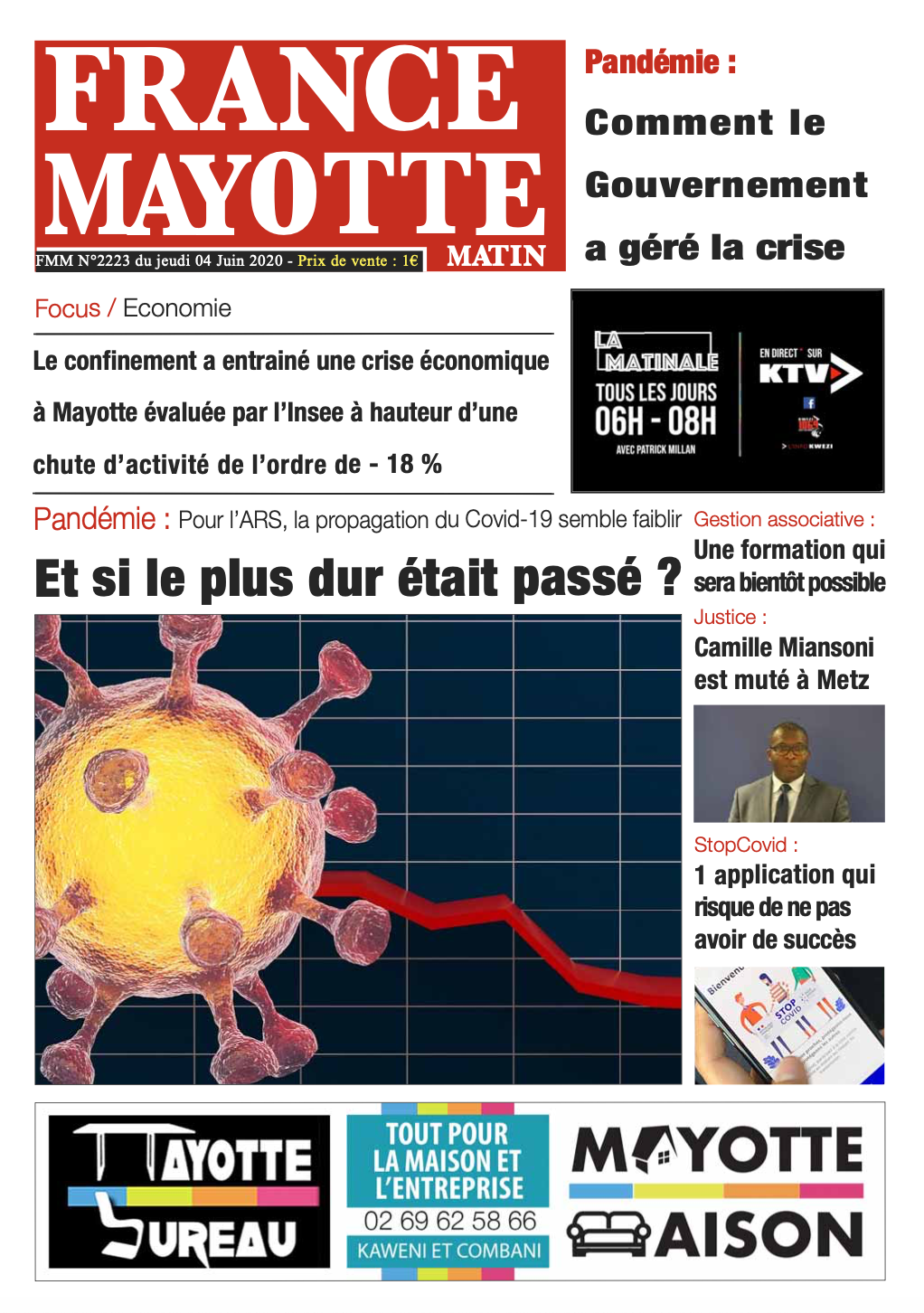 France Mayotte Jeudi 4 juin 2020