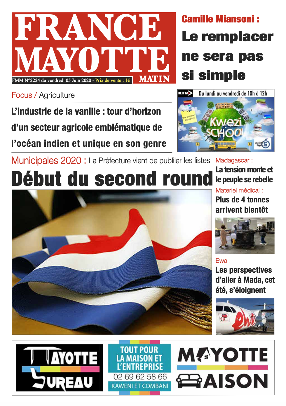 France Mayotte Vendredi 5 juin 2020