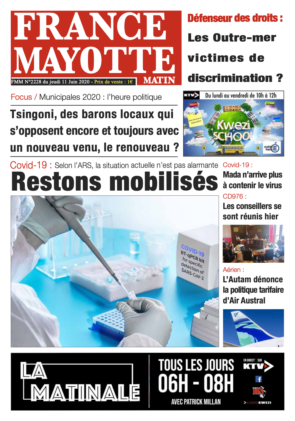 France Mayotte Jeudi 11 juin 2020