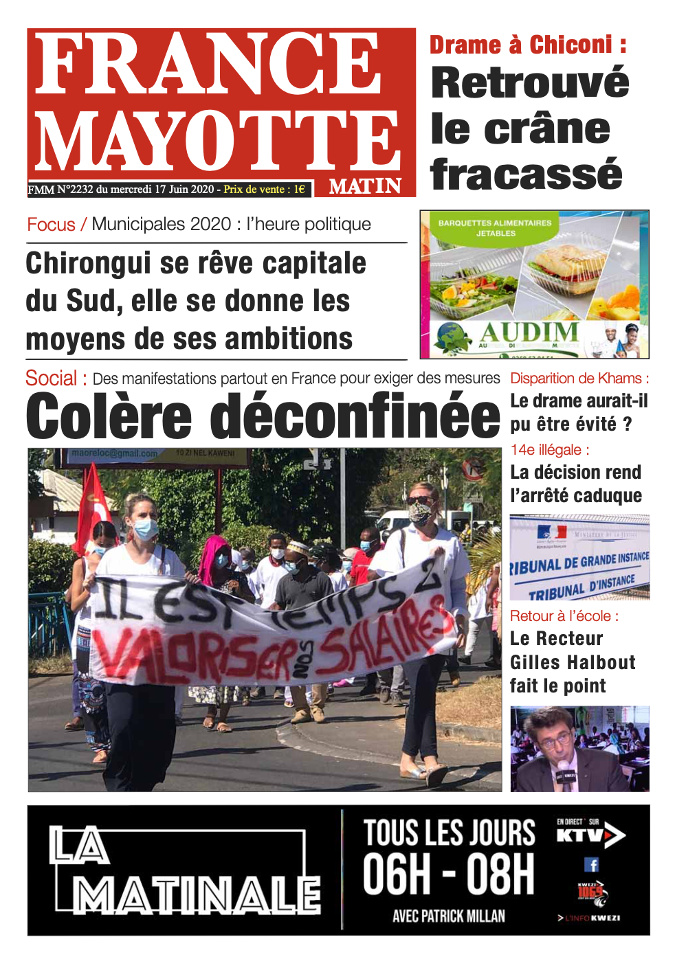 France Mayotte Mercredi 17 juin 2020