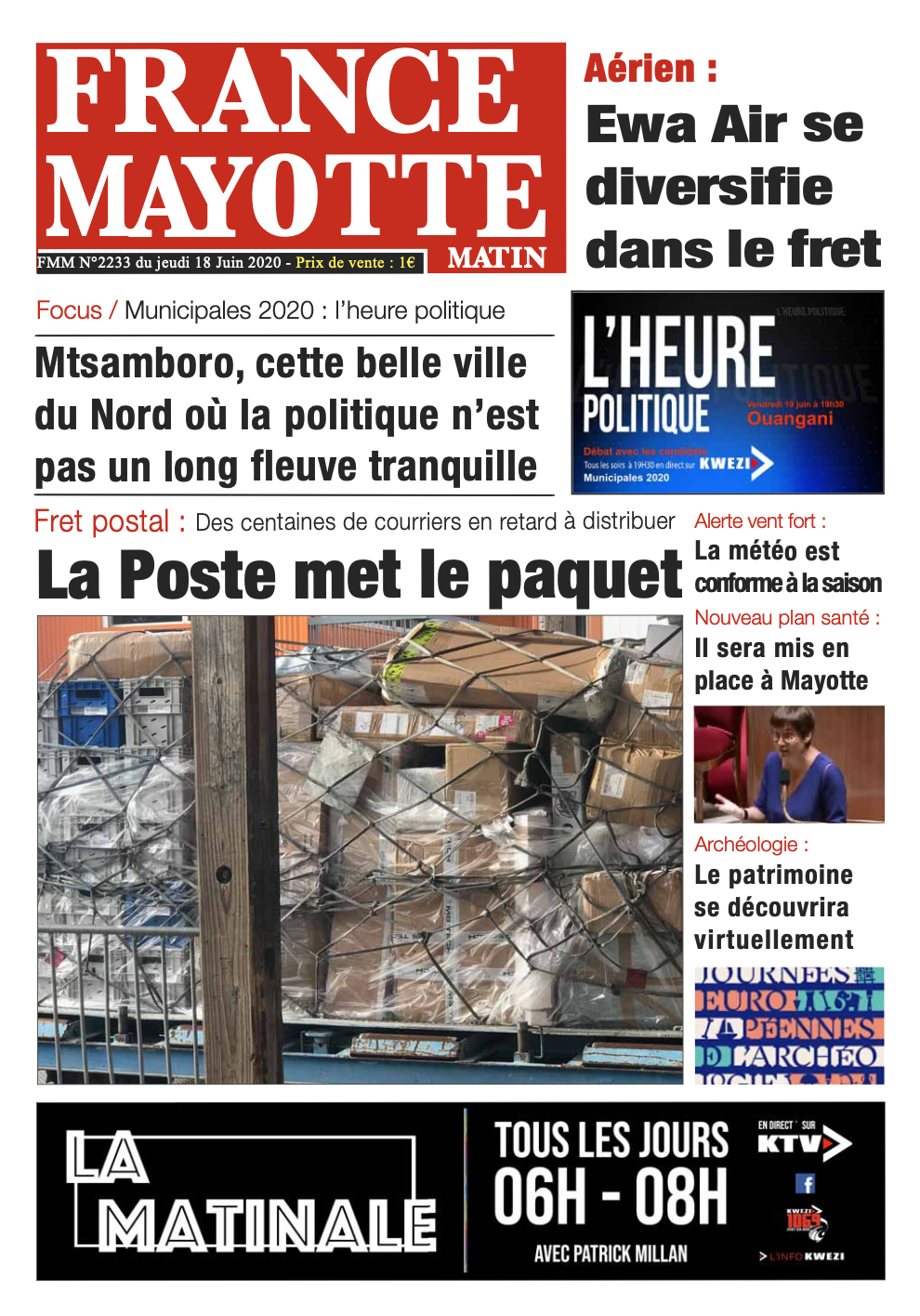France Mayotte Jeudi 18 juin 2020