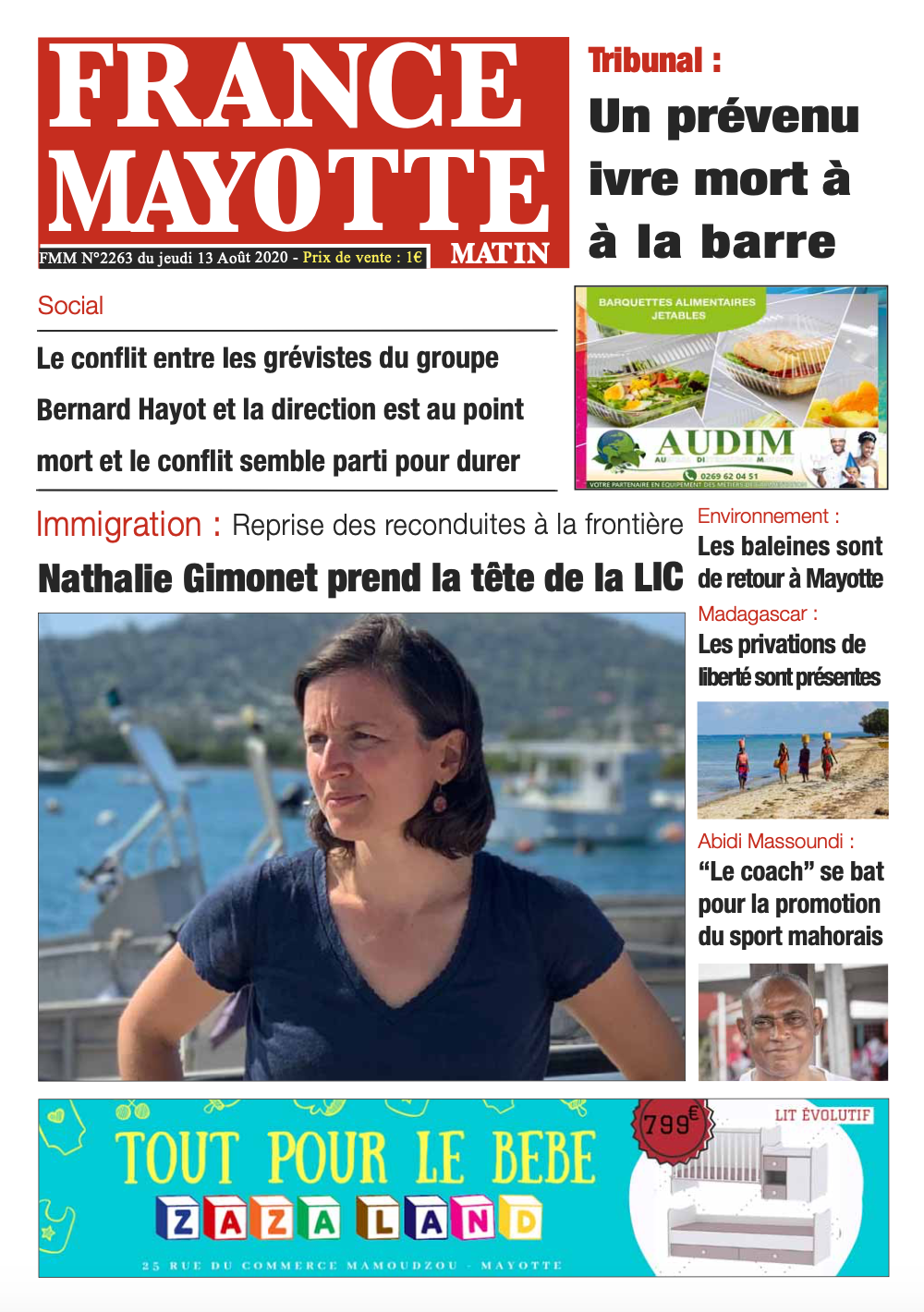 France Mayotte Jeudi 13 août 2020