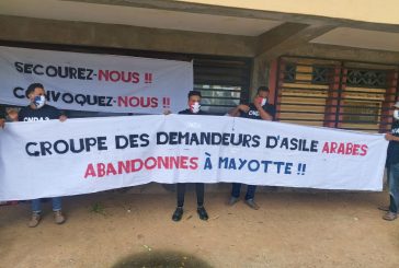 Manifestation des demandeurs d’asile arabes à Mayotte