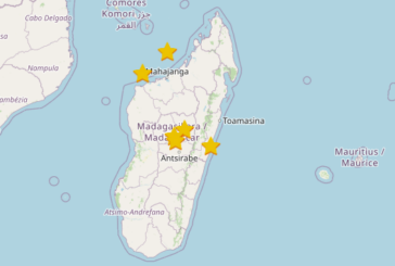 Plusieurs tremblements de terre secouent Madagascar