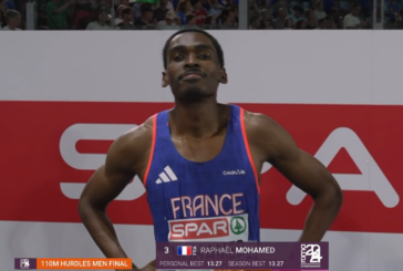 Raphaël Mohamed termine au pied du podium du 110m haies des championnats d’Europe